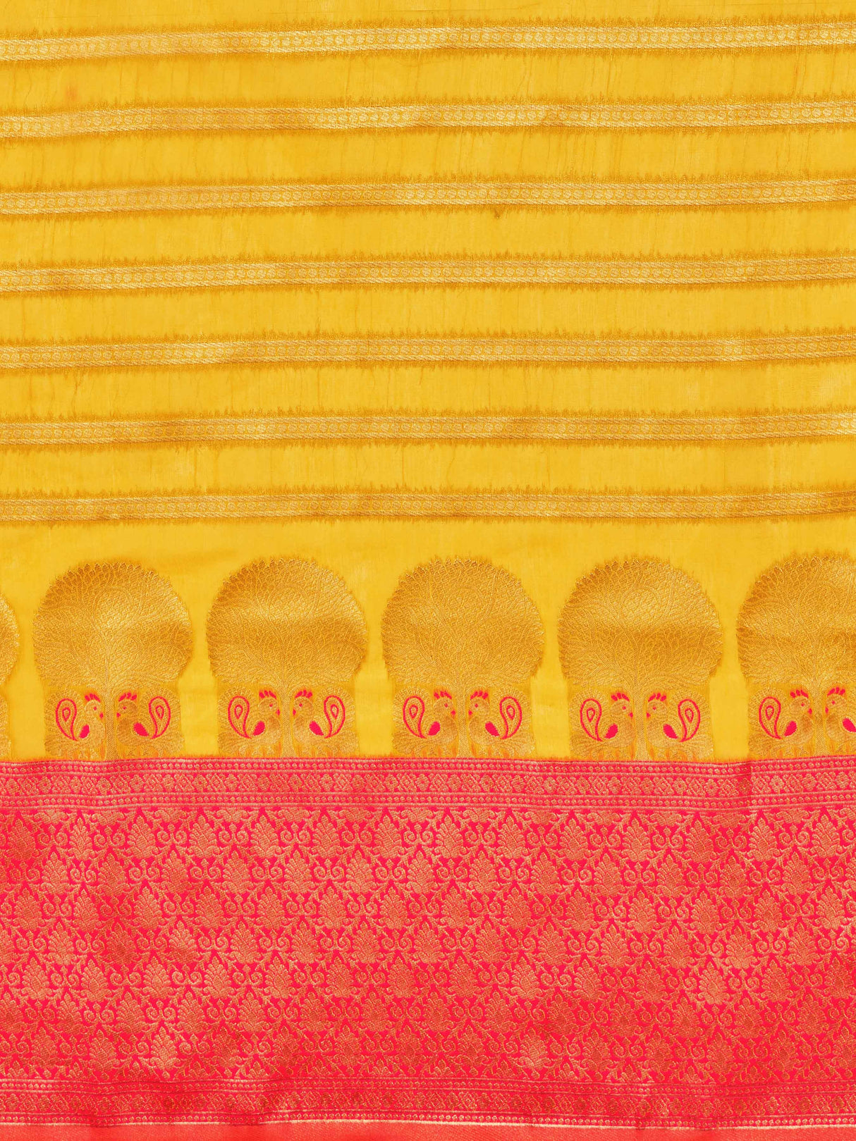 Mimosa Women's Woven Design Kanjivaram Art Silk Saree With Blouse Piece : SA00001078GD