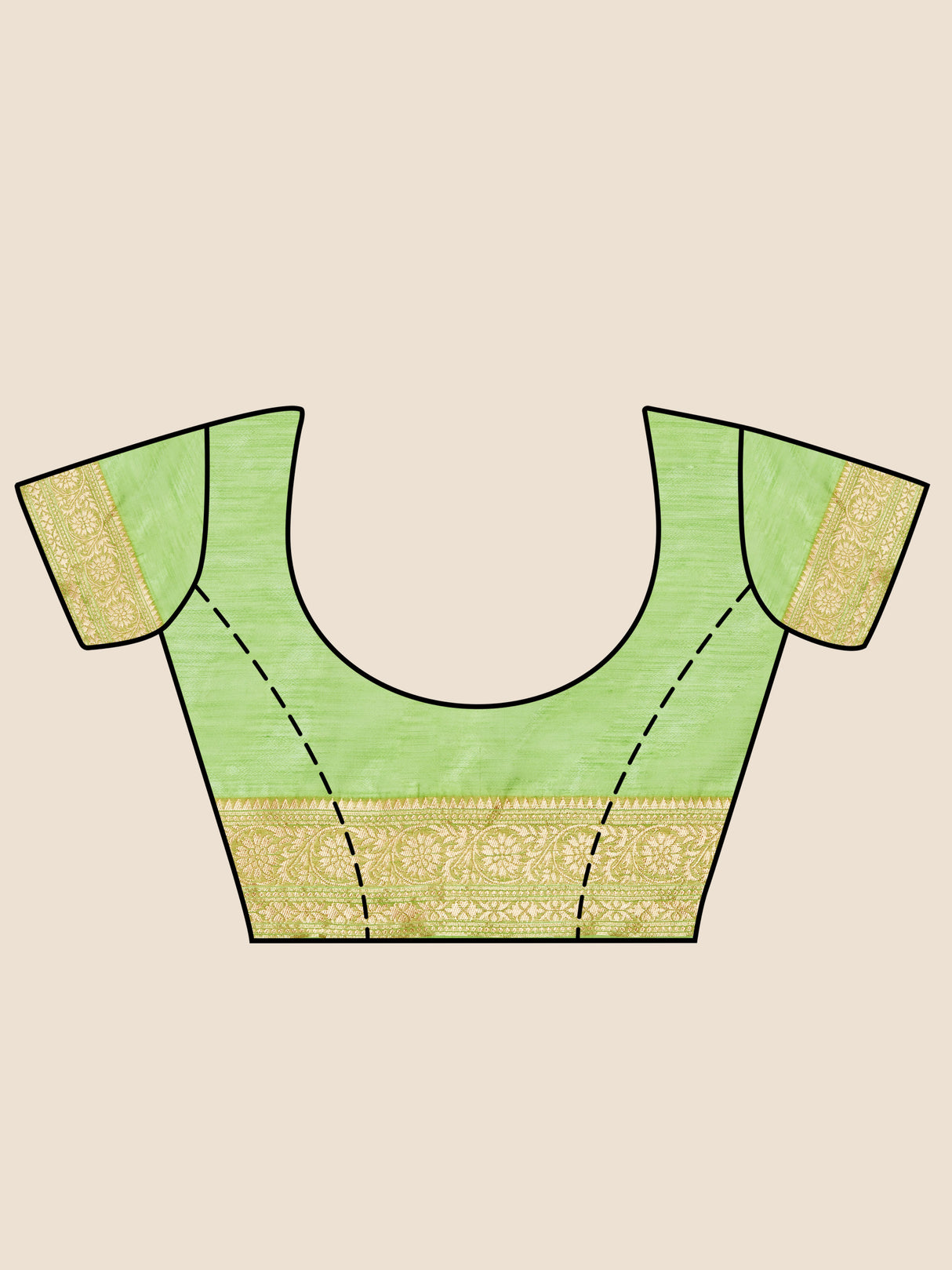 Mimosa Women's Woven Design Banarasi Style Poly Cotton Saree With Blouse Piece : SA00001079LR