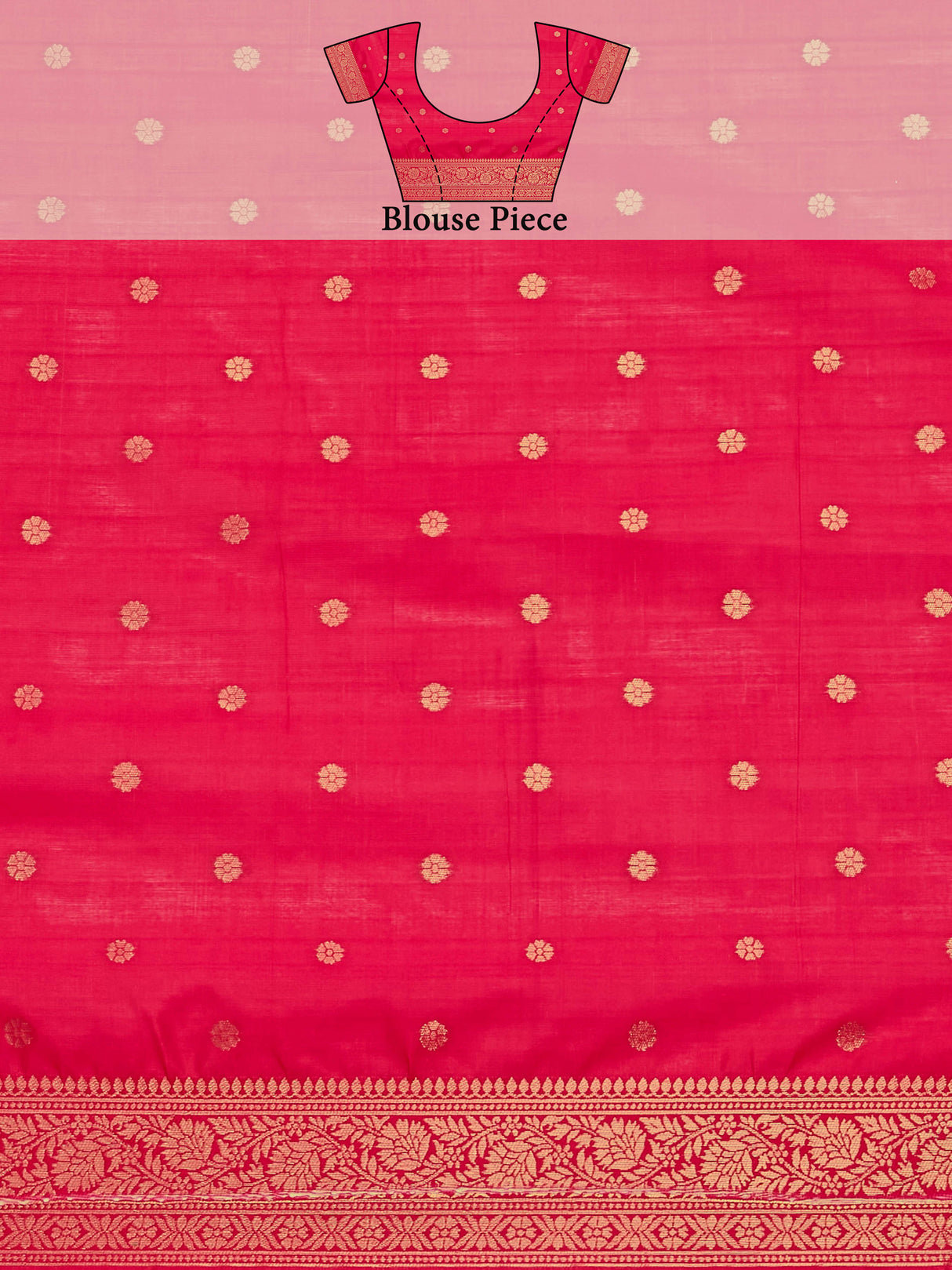 Mimosa Women's Woven Design Kanjivaram Art Silk Saree With Blouse Piece : SA00001101RN