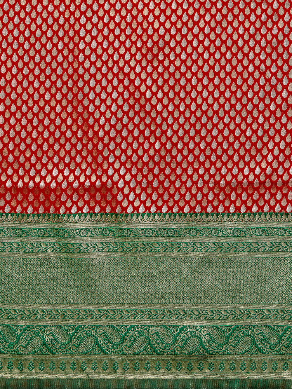 Mimosa Women's Woven Design Kanjivaram Art Silk Saree With Blouse Piece : SA00001103RED