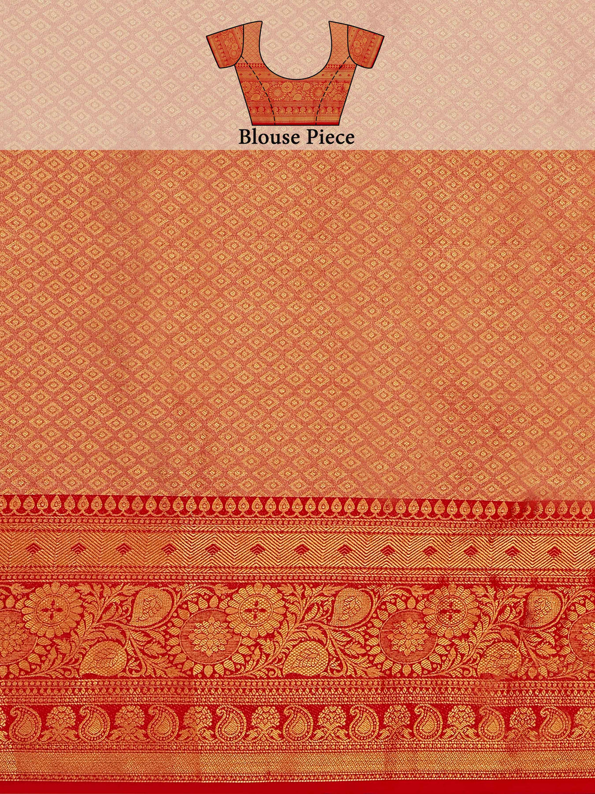 Mimosa Women's Woven Design Kanjivaram Art Silk Saree With Blouse Piece : SA00001128NV