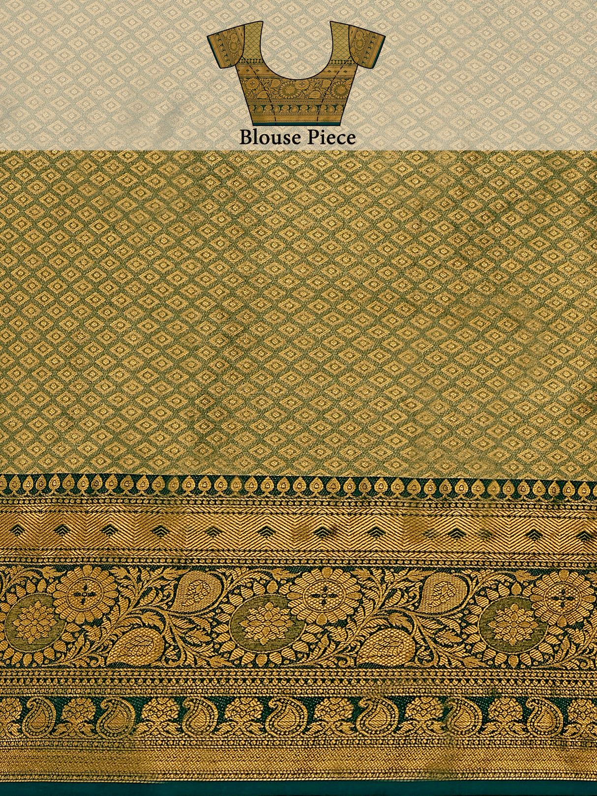 Mimosa Women's Woven Design Kanjivaram Art Silk Saree With Blouse Piece : SA00001128RB