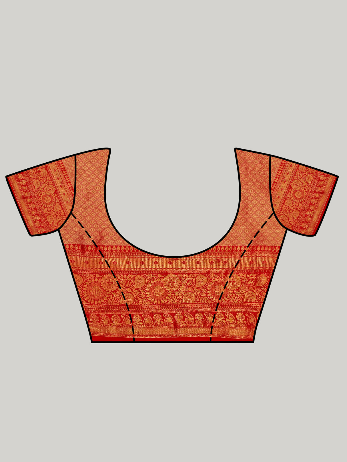 Mimosa Women's Woven Design Kanjivaram Art Silk Saree With Blouse Piece : SA00001128RM