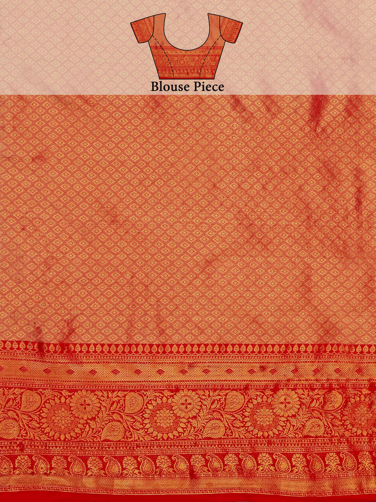 Mimosa Women's Woven Design Kanjivaram Art Silk Saree With Blouse Piece : SA00001128RM