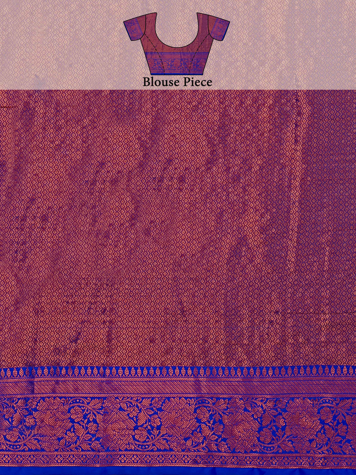 Mimosa Women's Woven Design Kanjivaram Art Silk Saree With Blouse Piece : SA00001129MJ