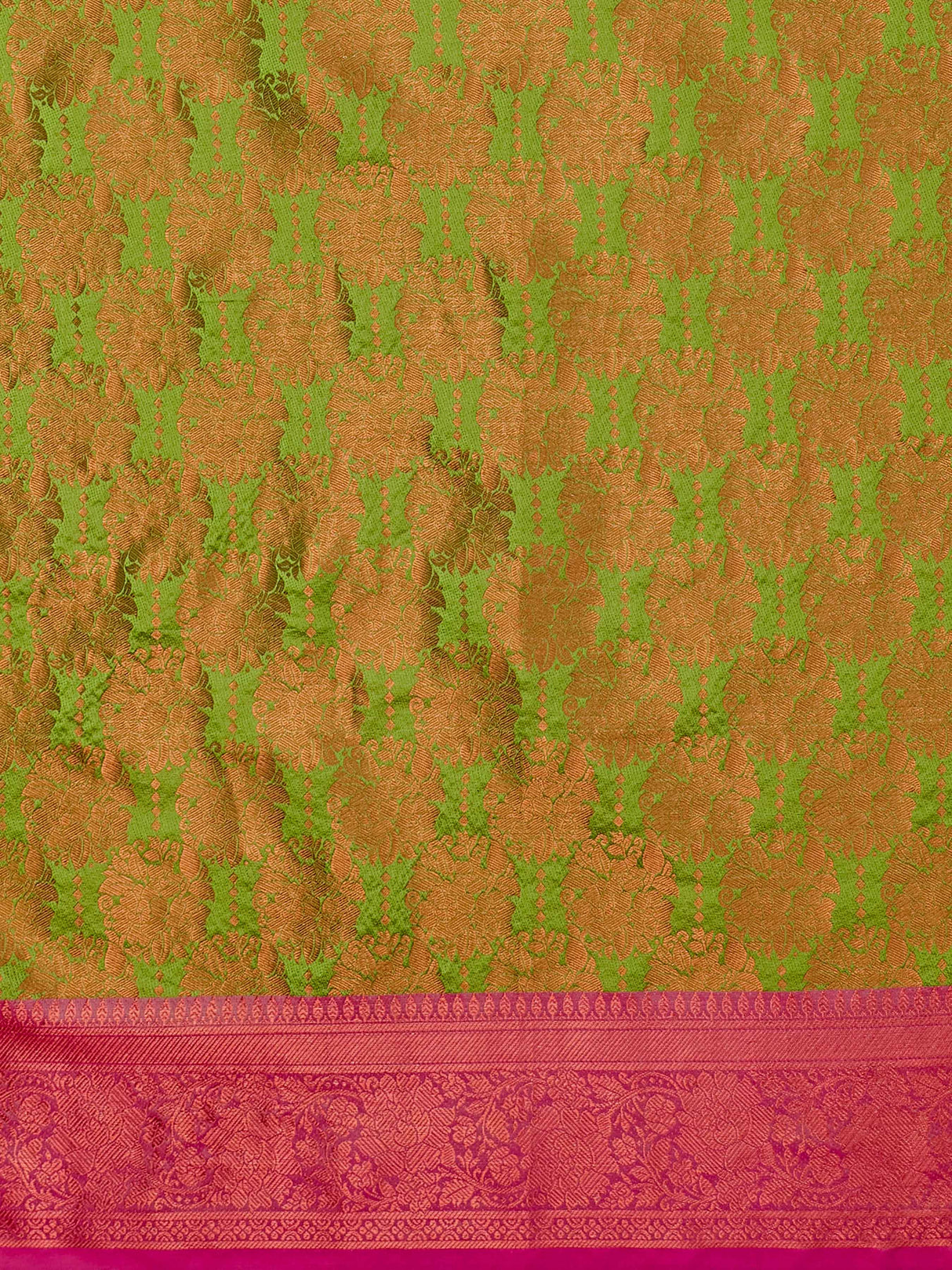 Mimosa Women's Woven Design Kanjivaram Art Silk Saree With Blouse Piece : SA00001129OL