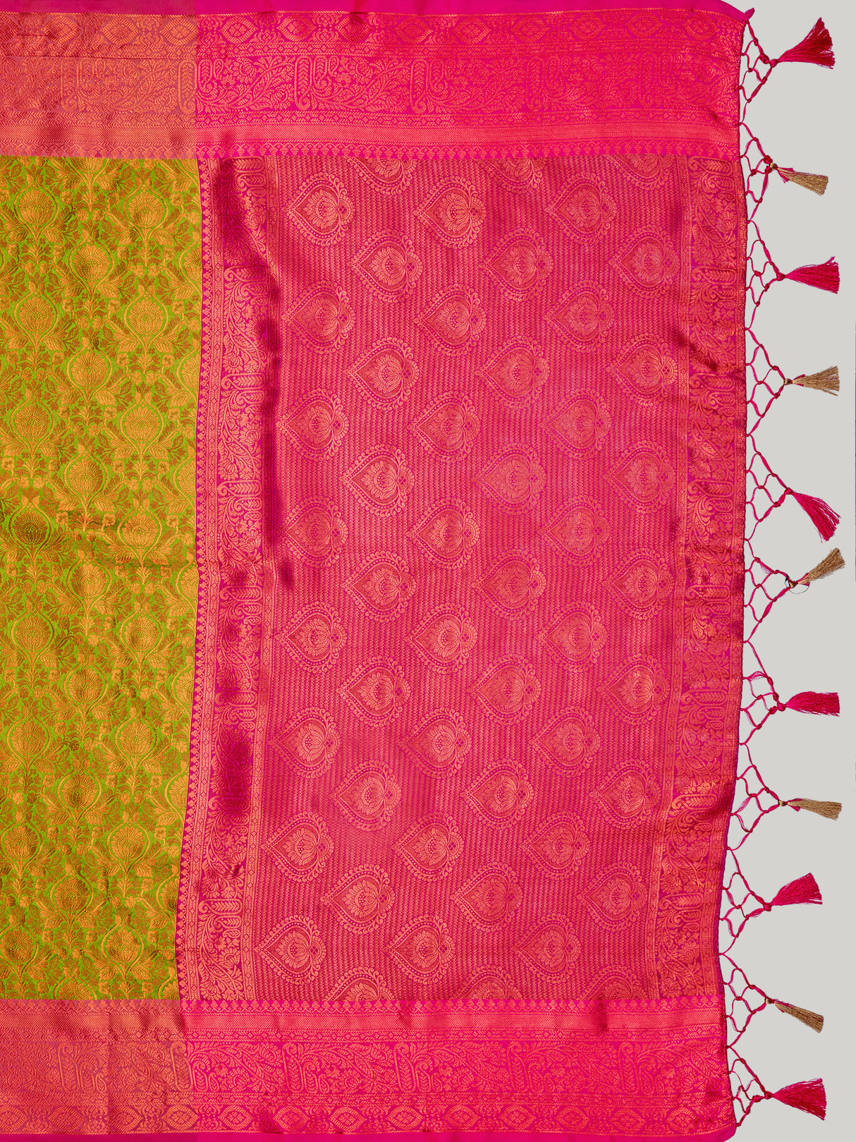 Mimosa Women's Woven Design Kanjivaram Art Silk Saree With Blouse Piece : SA00001130OL