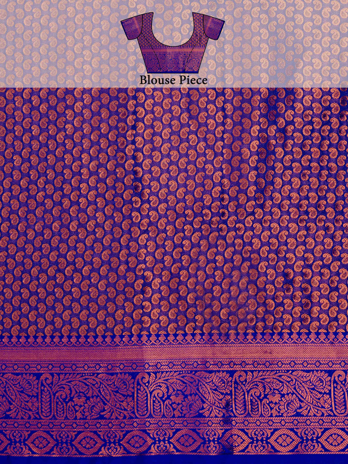 Mimosa Women's Woven Design Kanjivaram Art Silk Saree With Blouse Piece : SA00001130RN