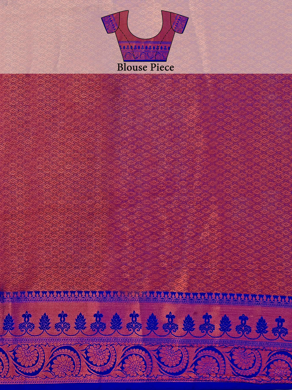 Mimosa Women's Woven Design Kanjivaram Art Silk Saree With Blouse Piece : SA00001131MJ