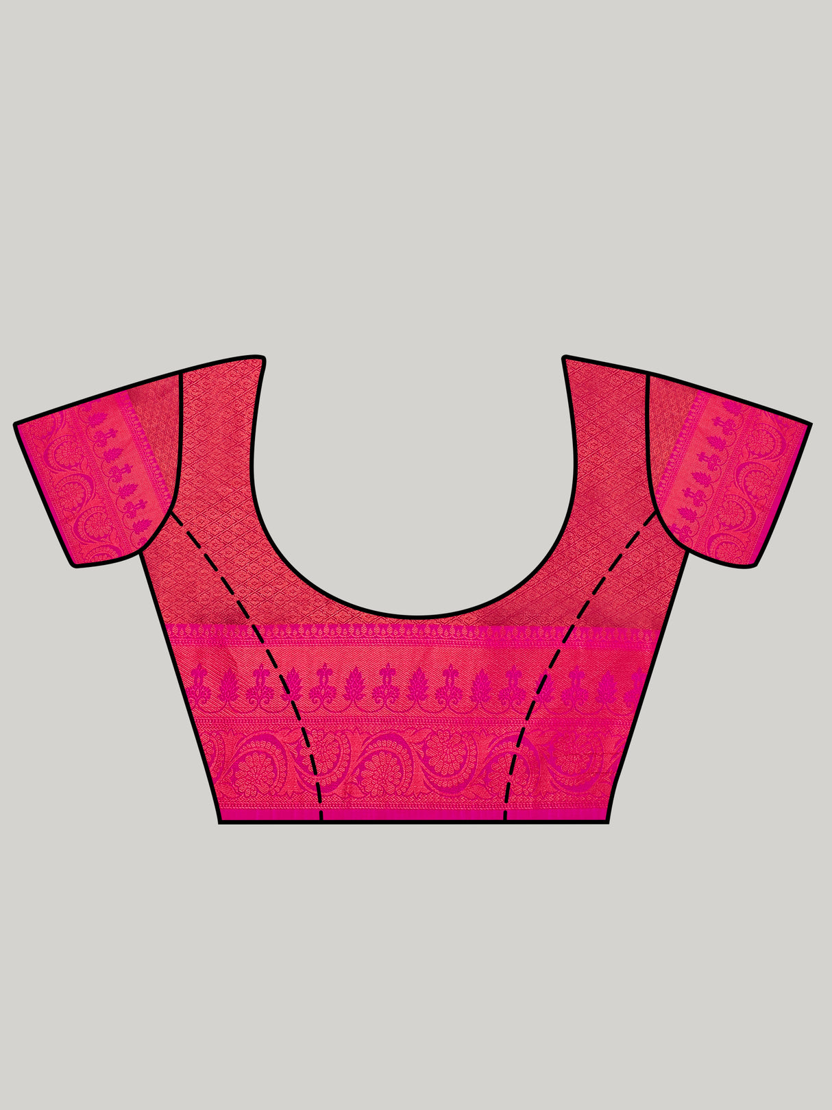 Mimosa Women's Woven Design Kanjivaram Art Silk Saree With Blouse Piece : SA00001131OL