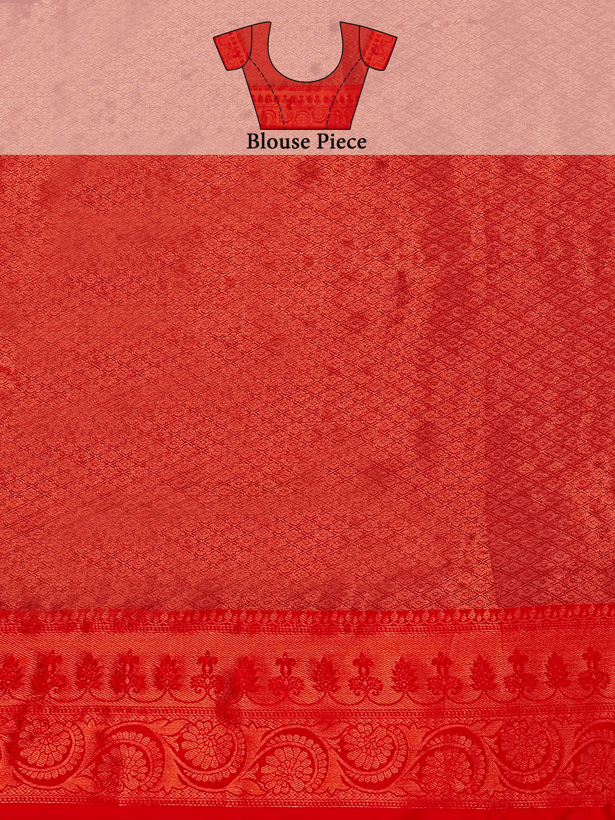 Mimosa Women's Woven Design Kanjivaram Art Silk Saree With Blouse Piece : SA00001131RB