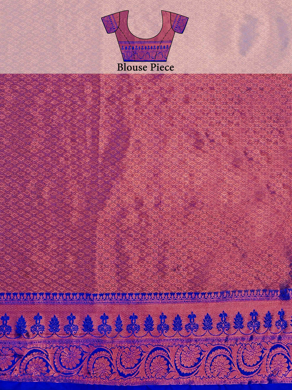 Mimosa Women's Woven Design Kanjivaram Art Silk Saree With Blouse Piece : SA00001131RN