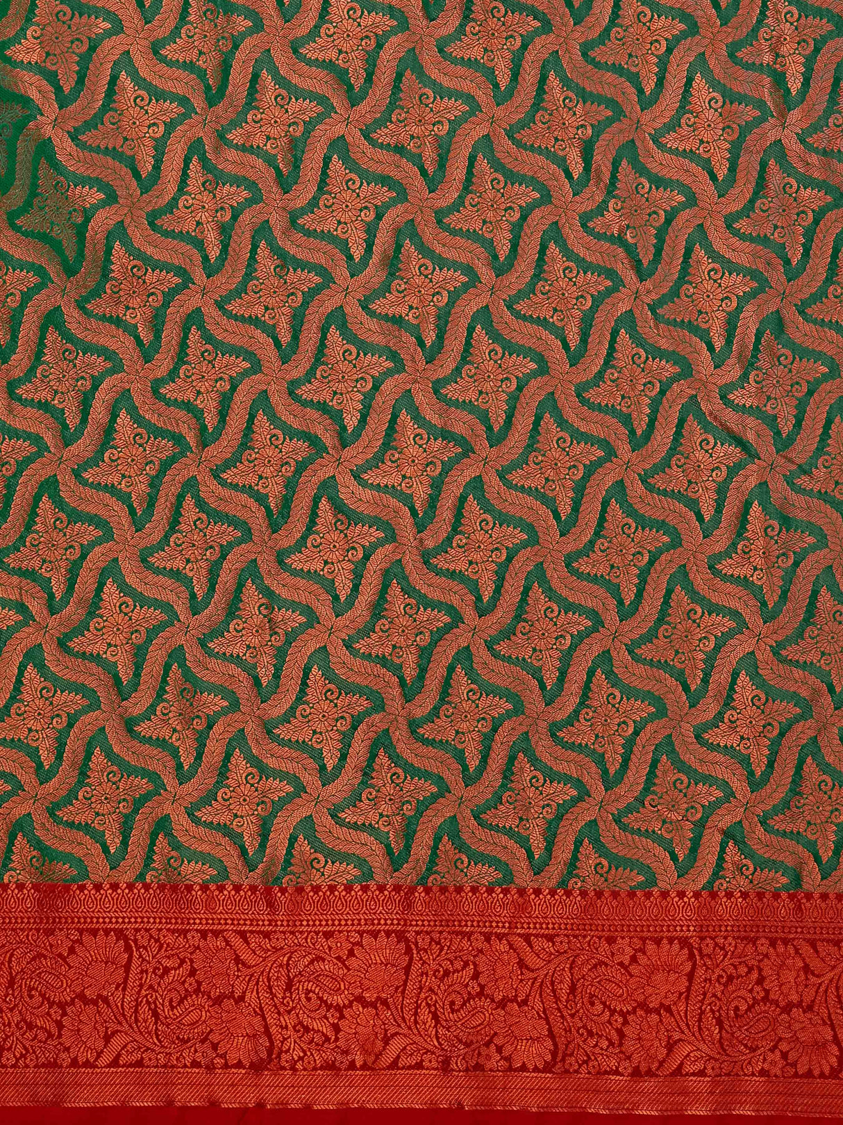 Mimosa Women's Woven Design Kanjivaram Art Silk Saree With Blouse Piece : SA00001132GRN