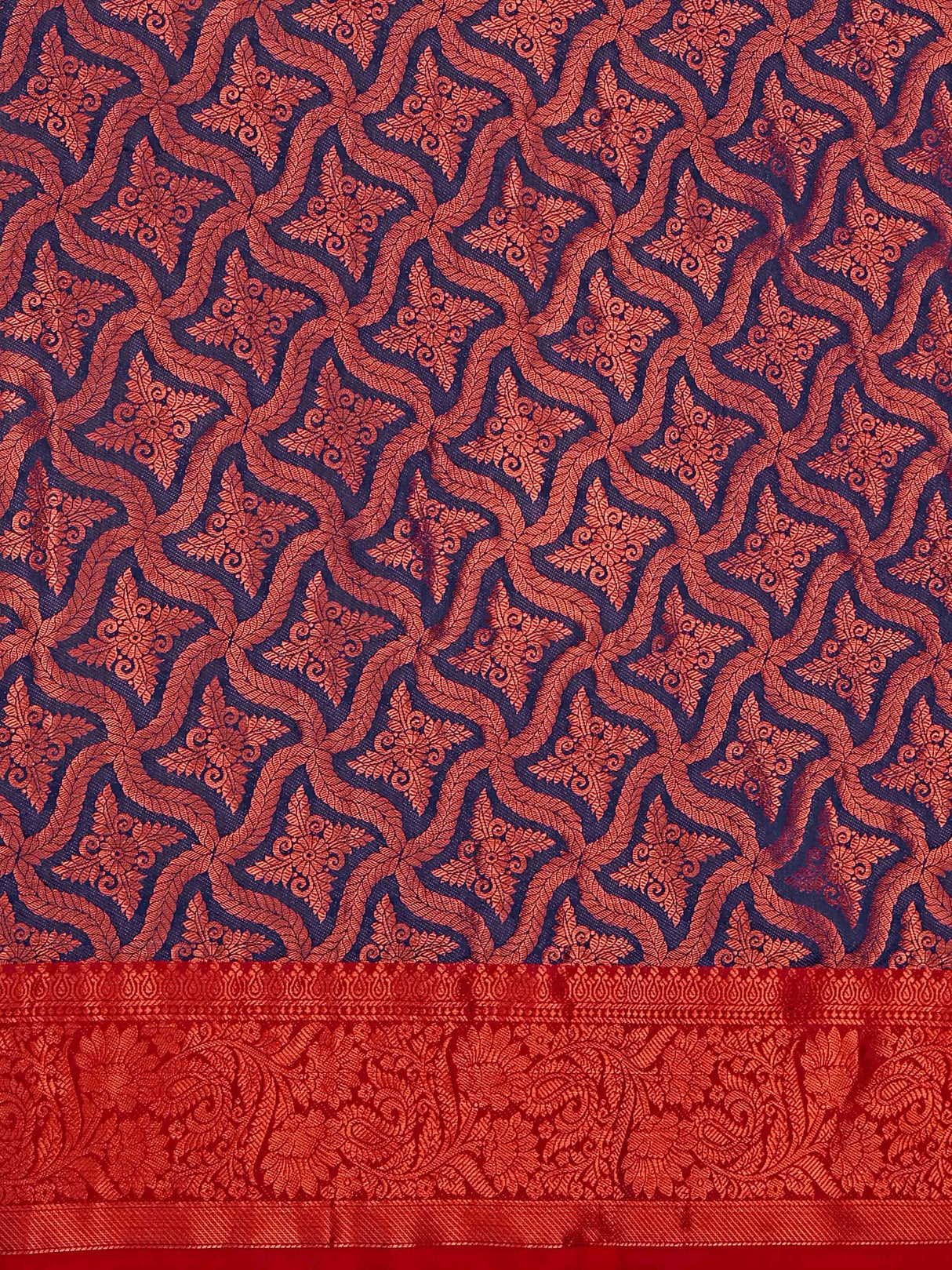 Mimosa Women's Woven Design Kanjivaram Art Silk Saree With Blouse Piece : SA00001132NV