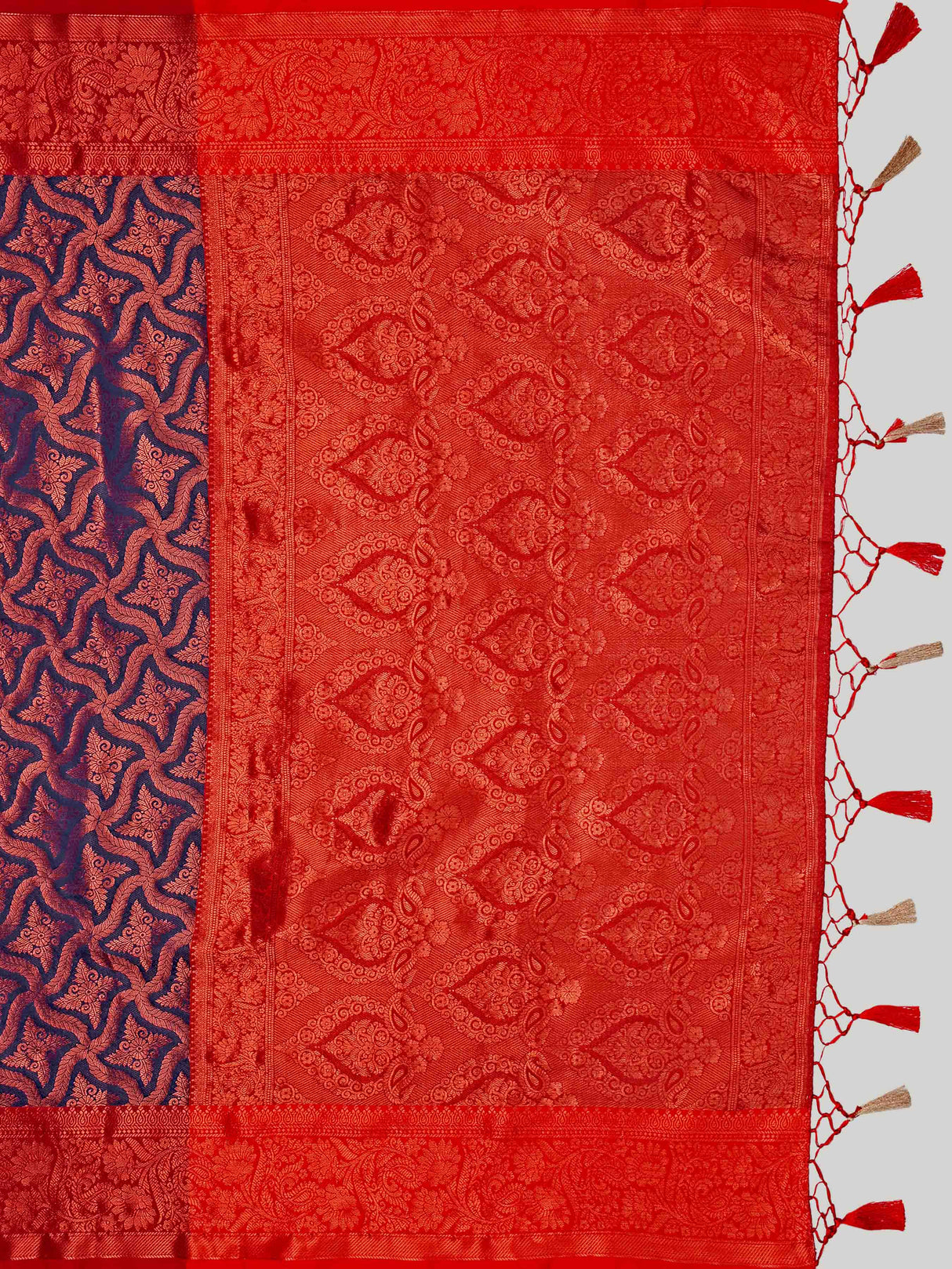 Mimosa Women's Woven Design Kanjivaram Art Silk Saree With Blouse Piece : SA00001132NV