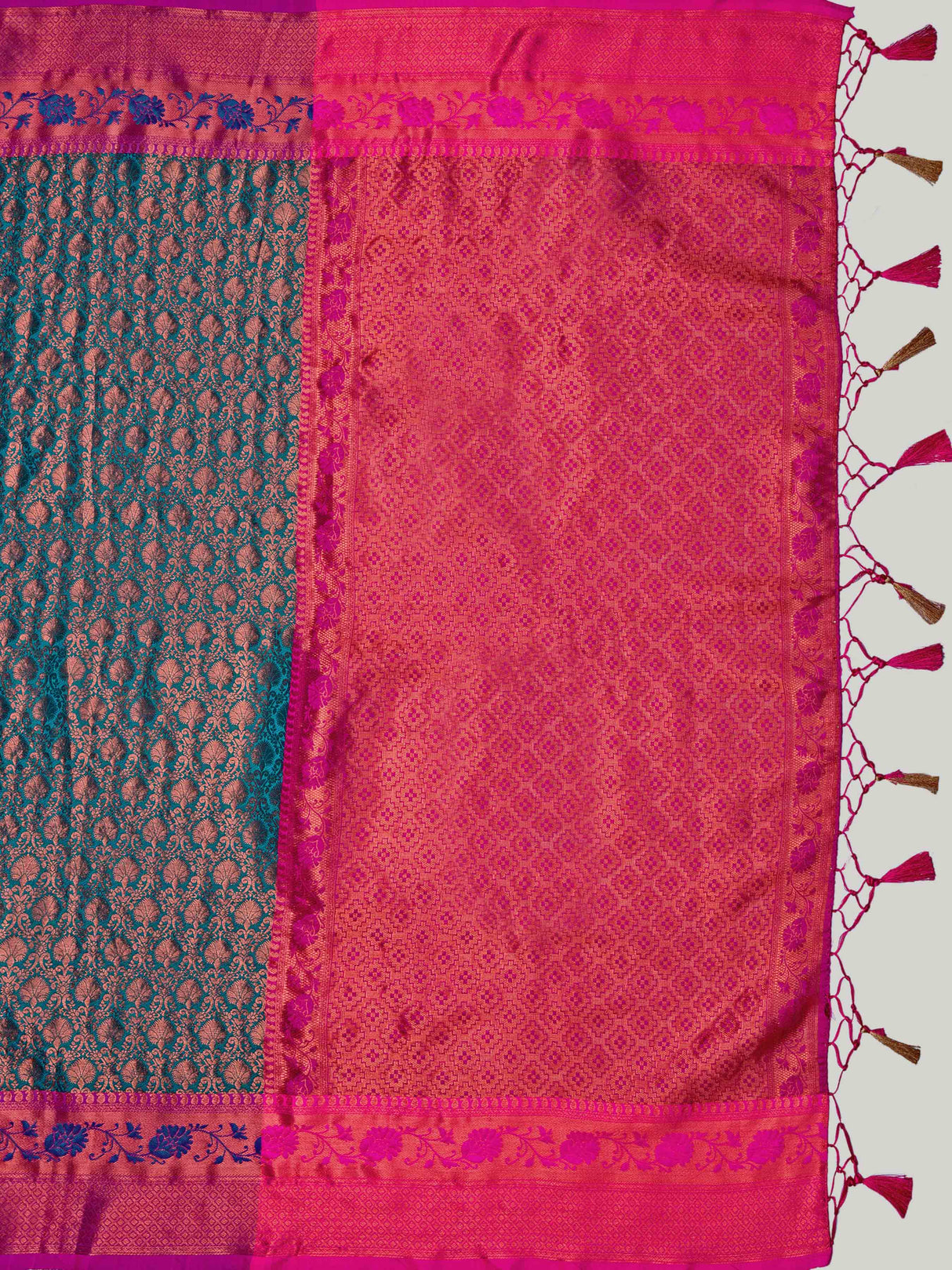 Mimosa Women's Woven Design Kanjivaram Art Silk Saree With Blouse Piece : SA00001133SF