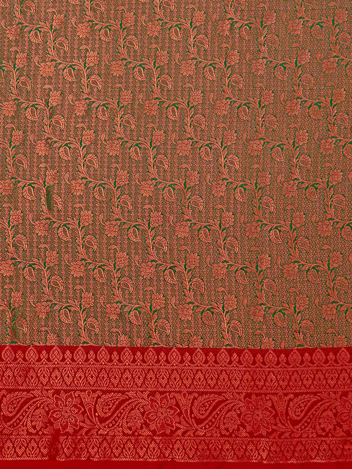 Mimosa Women's Woven Design Kanjivaram Art Silk Saree With Blouse Piece : SA00001134GRN