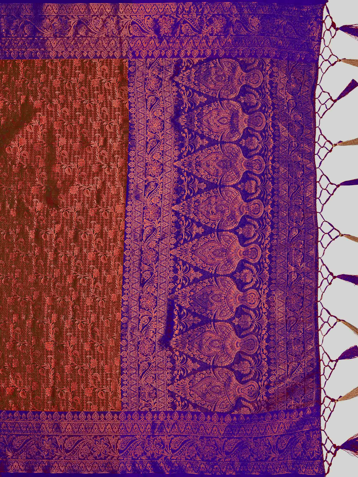 Mimosa Women's Woven Design Kanjivaram Art Silk Saree With Blouse Piece : SA00001134MJ