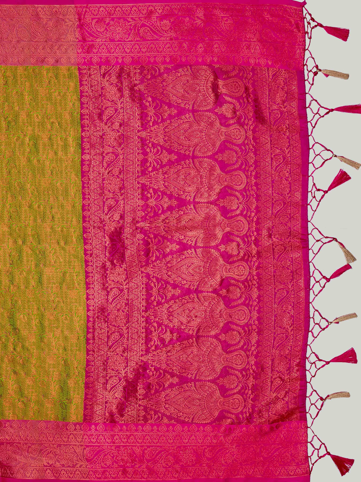 Mimosa Women's Woven Design Kanjivaram Art Silk Saree With Blouse Piece : SA00001134OL