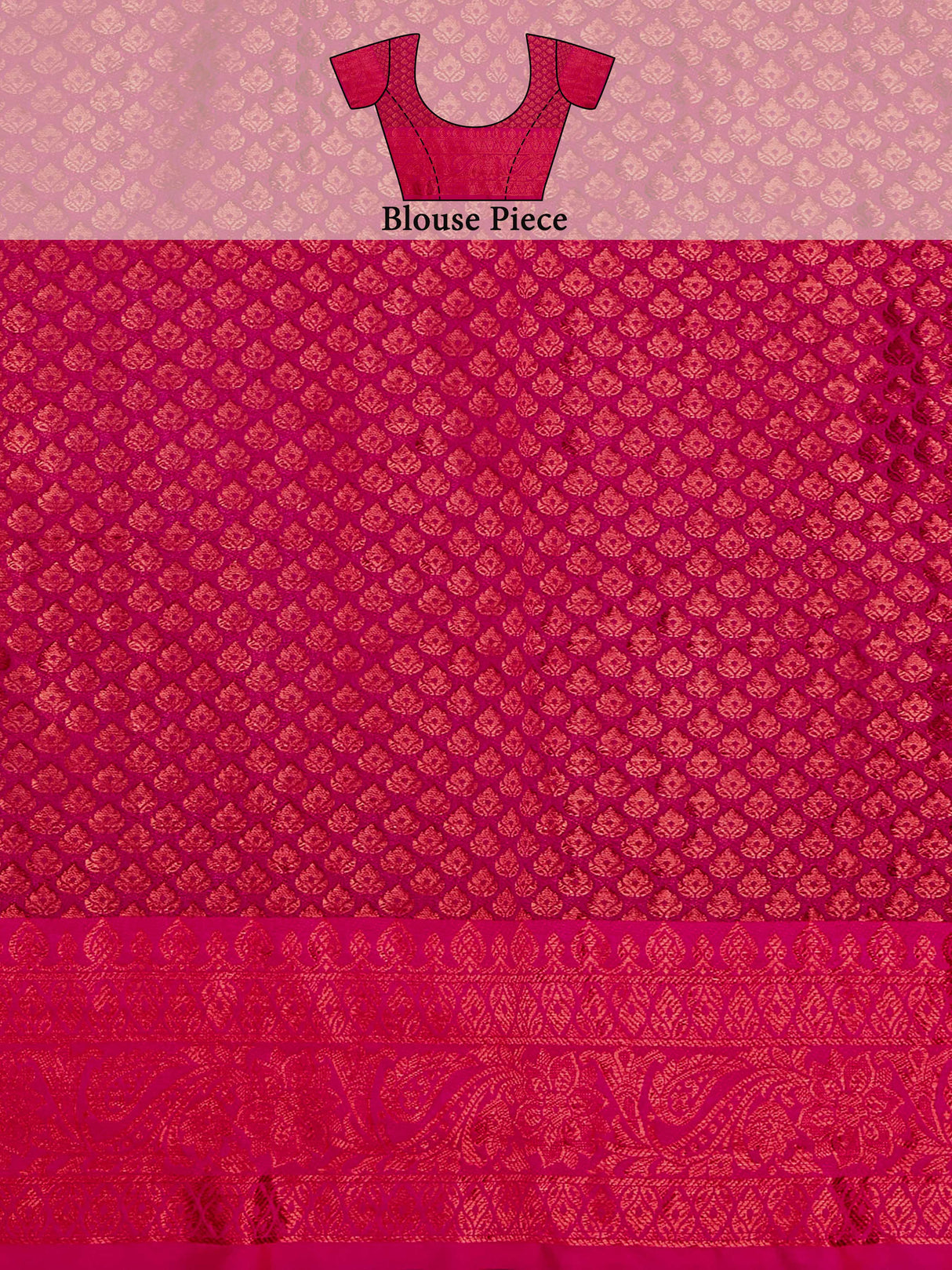 Mimosa Women's Woven Design Kanjivaram Art Silk Saree With Blouse Piece : SA00001134OL