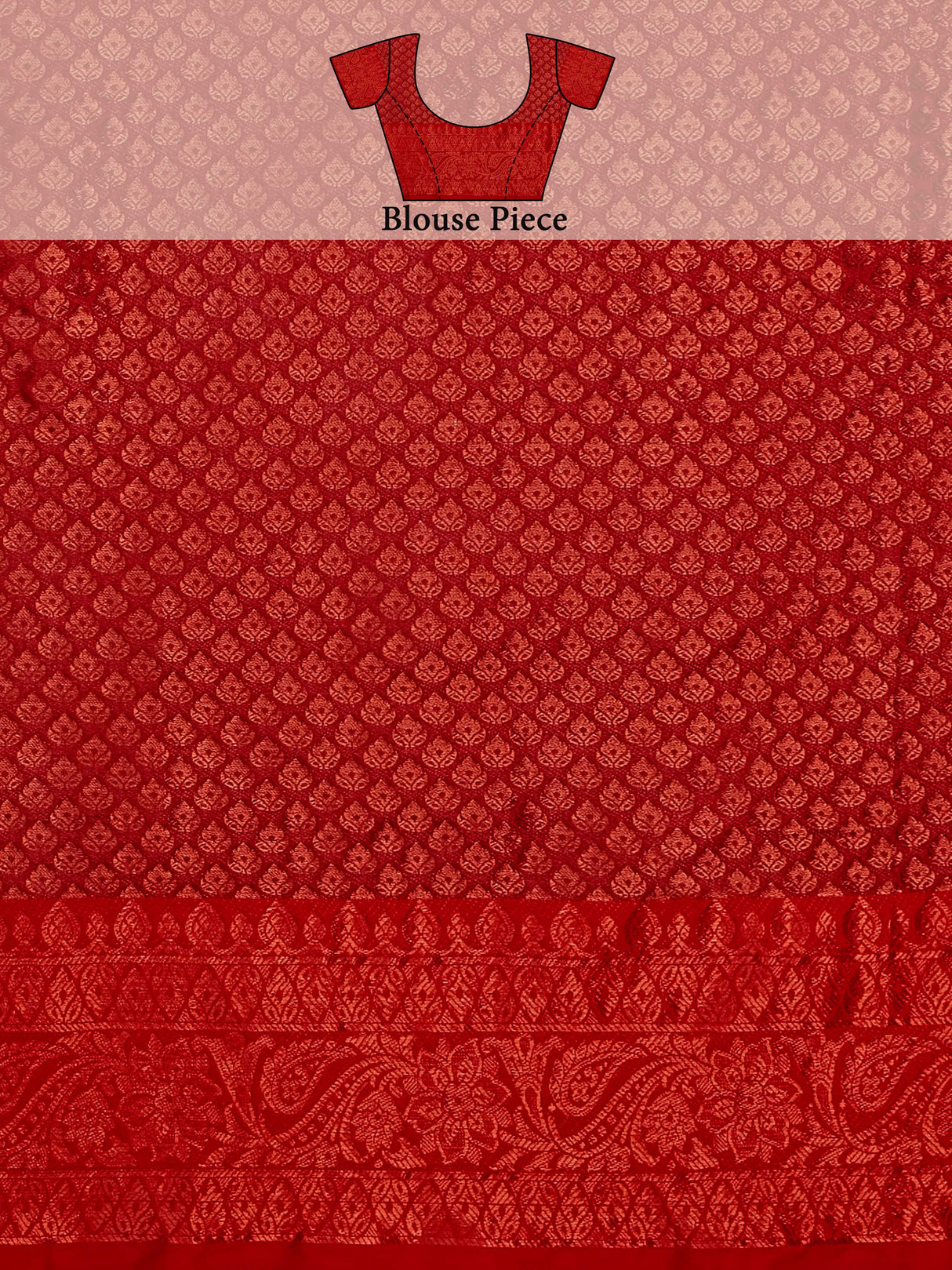 Mimosa Women's Woven Design Kanjivaram Art Silk Saree With Blouse Piece : SA00001134RB