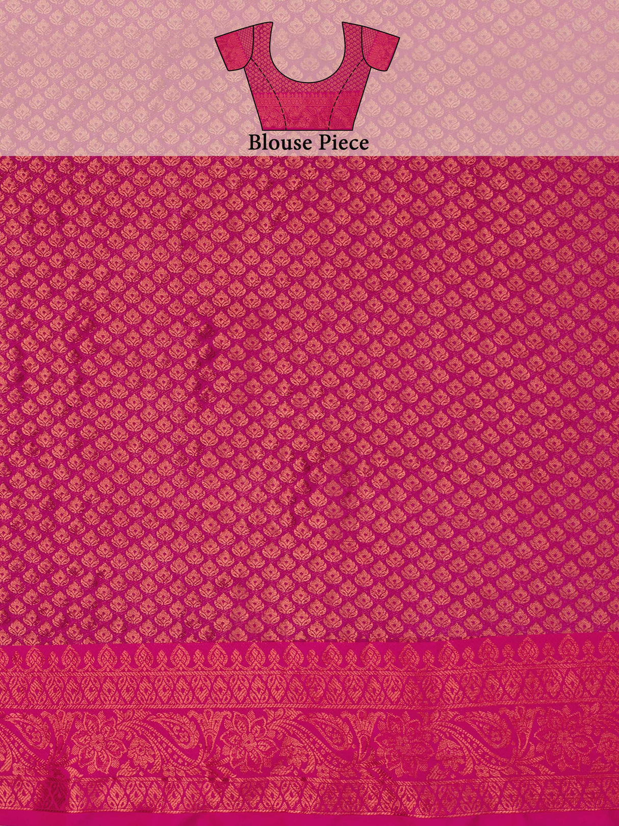 Mimosa Women's Woven Design Kanjivaram Art Silk Saree With Blouse Piece : SA00001134SF