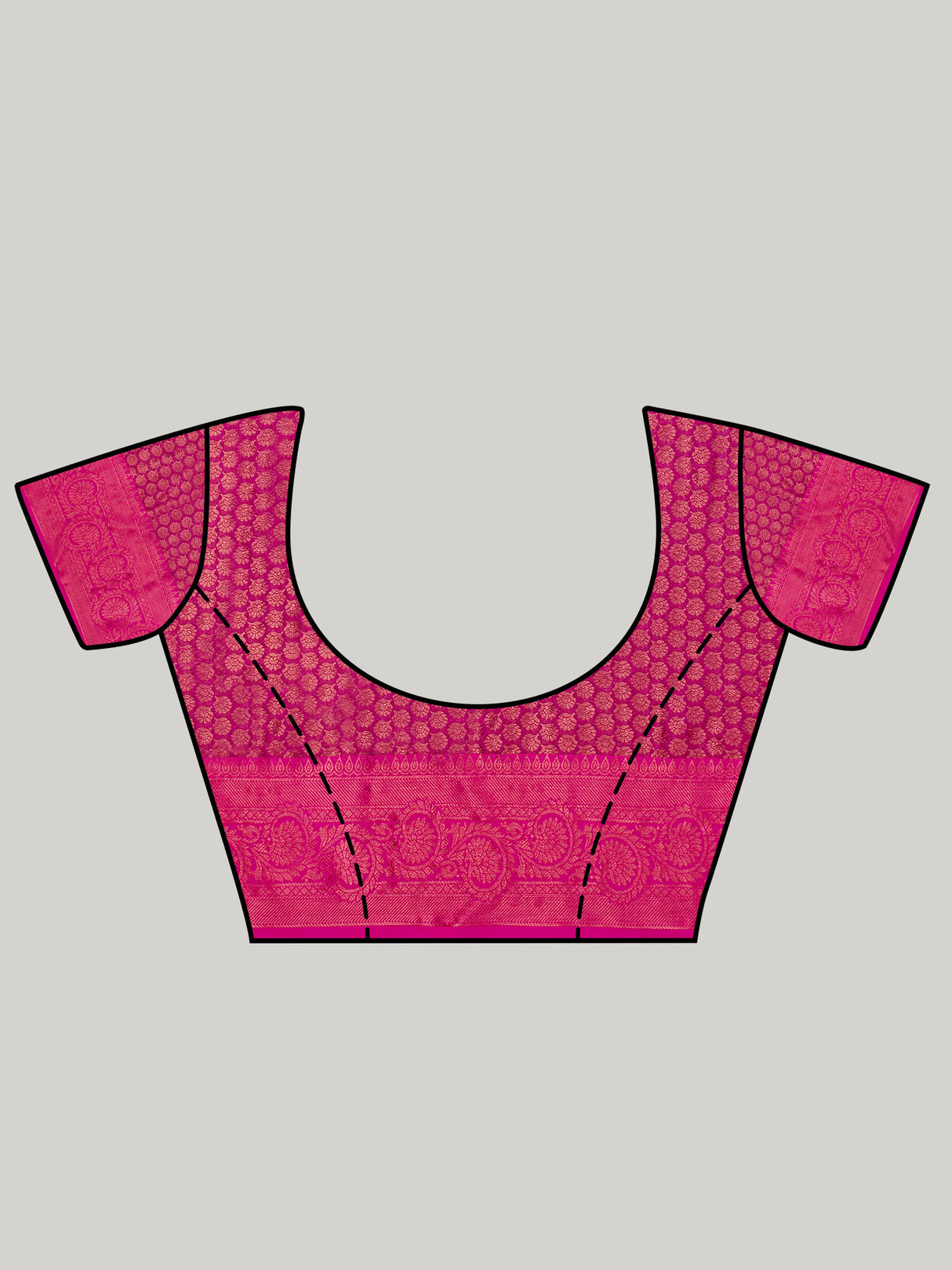 Mimosa Women's Woven Design Kanjivaram Art Silk Saree With Blouse Piece : SA00001135OL