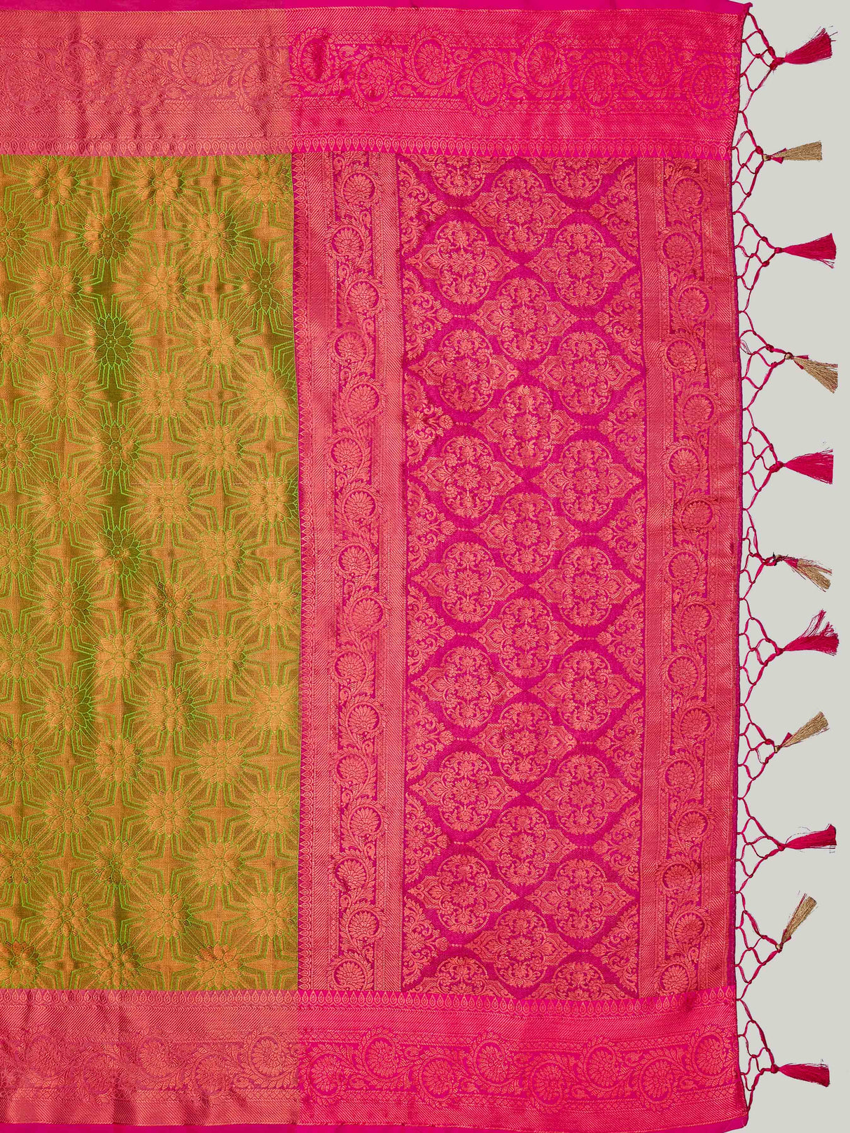 Mimosa Women's Woven Design Kanjivaram Art Silk Saree With Blouse Piece : SA00001135OL