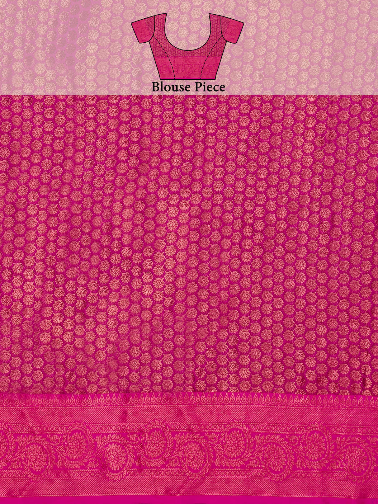 Mimosa Women's Woven Design Kanjivaram Art Silk Saree With Blouse Piece : SA00001135OL