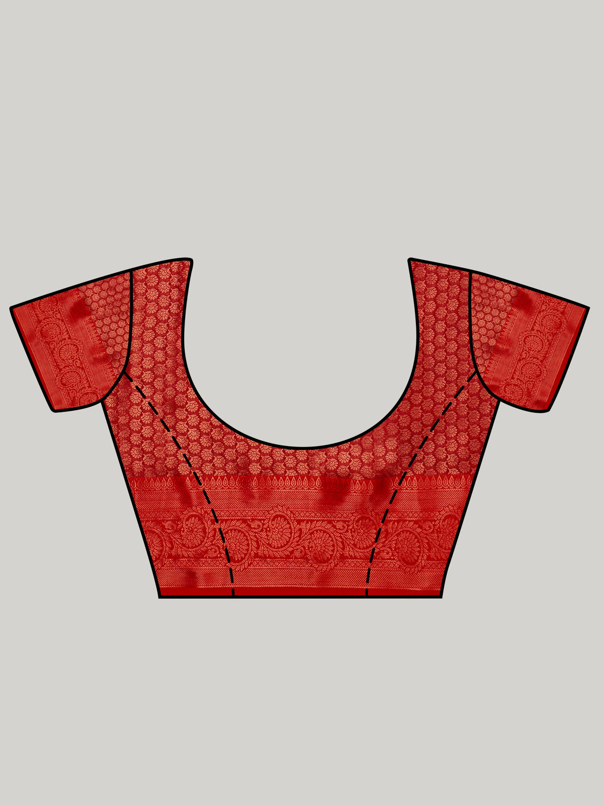 Mimosa Women's Woven Design Kanjivaram Art Silk Saree With Blouse Piece : SA00001135RB