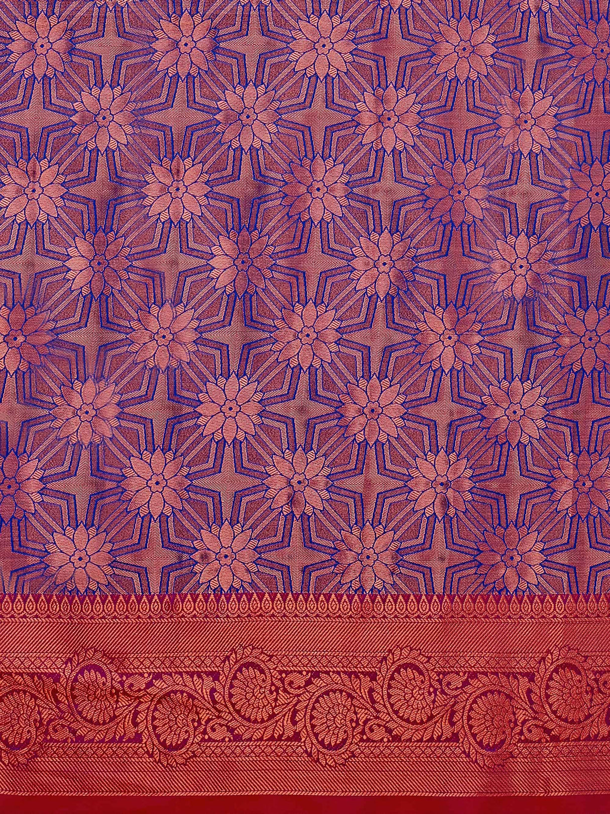 Mimosa Women's Woven Design Kanjivaram Art Silk Saree With Blouse Piece : SA00001135RB