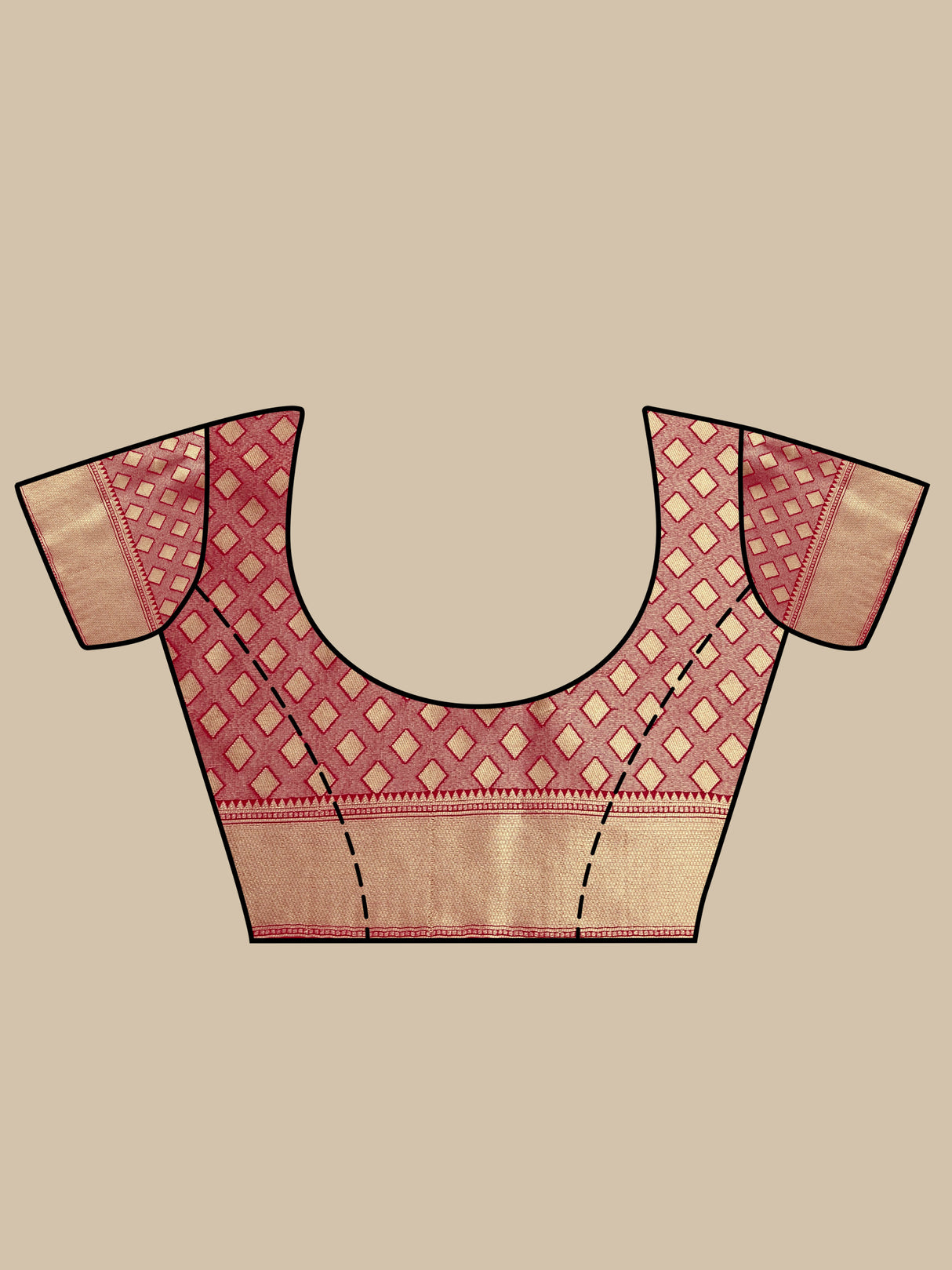 Mimosa Women's Woven Design Kanjivaram Art Silk Saree With Blouse Piece : SA00001144BG