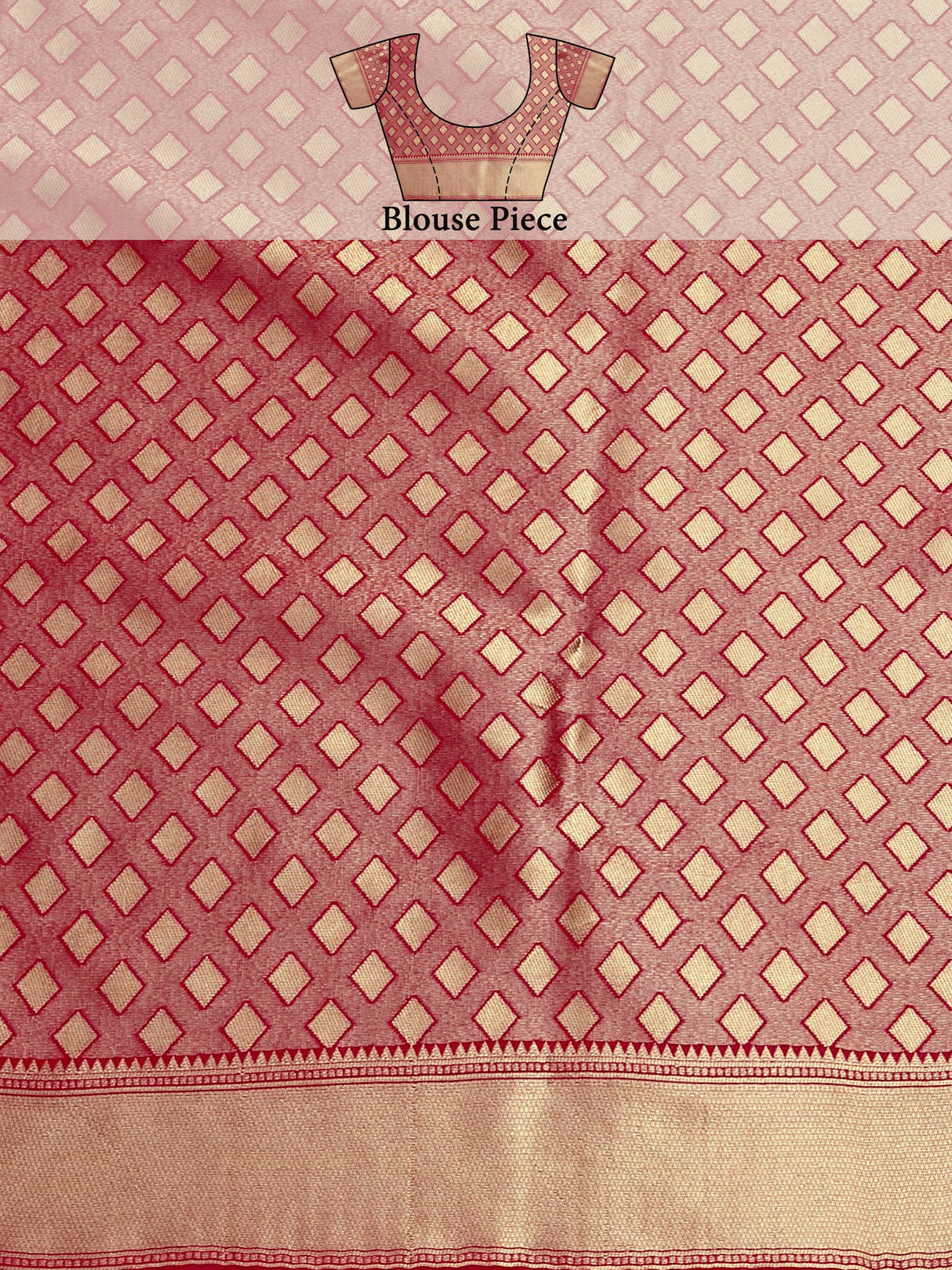 Mimosa Women's Woven Design Kanjivaram Art Silk Saree With Blouse Piece : SA00001144BG