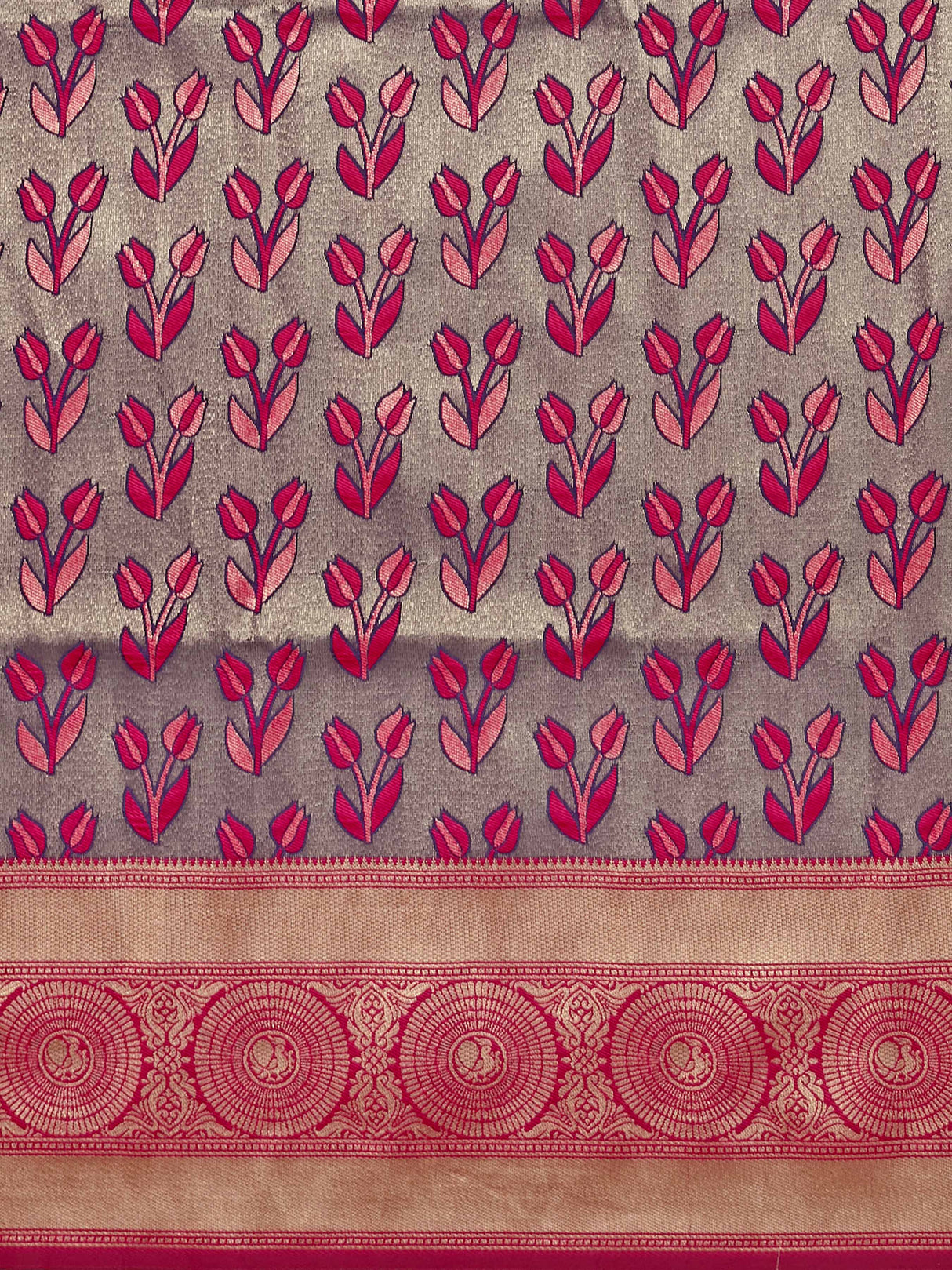 Mimosa Women's Woven Design Kanjivaram Art Silk Saree With Blouse Piece : SA00001144NV