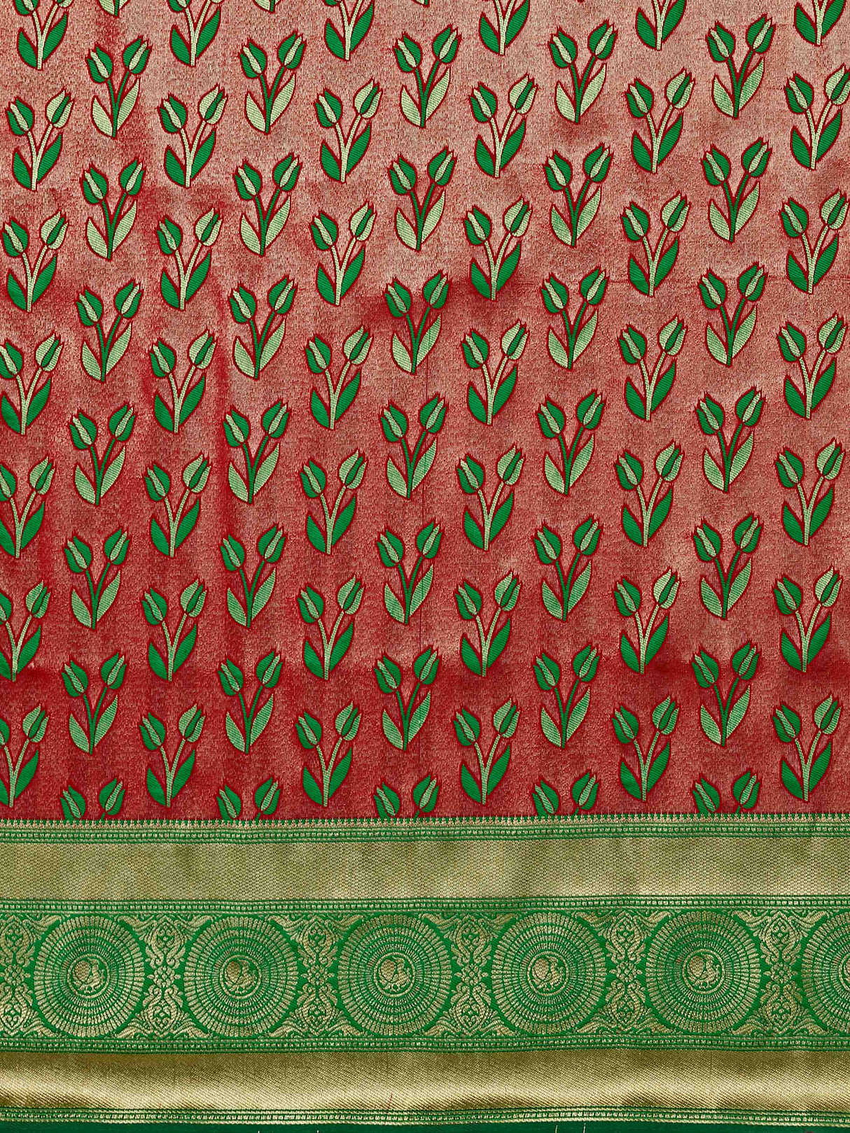 Mimosa Women's Woven Design Kanjivaram Art Silk Saree With Blouse Piece : SA00001144RN