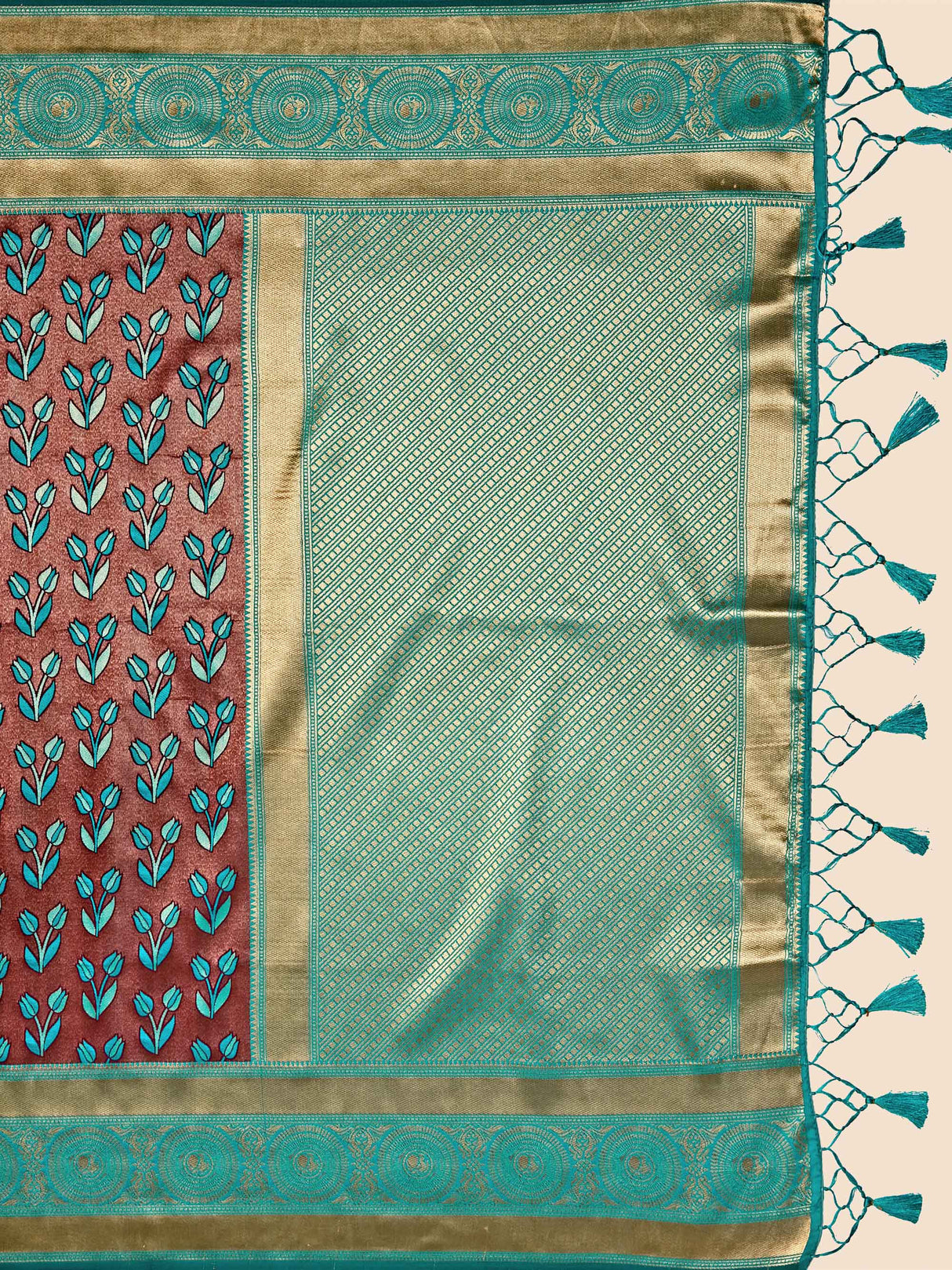 Mimosa Women's Woven Design Kanjivaram Art Silk Saree With Blouse Piece : SA00001144WN