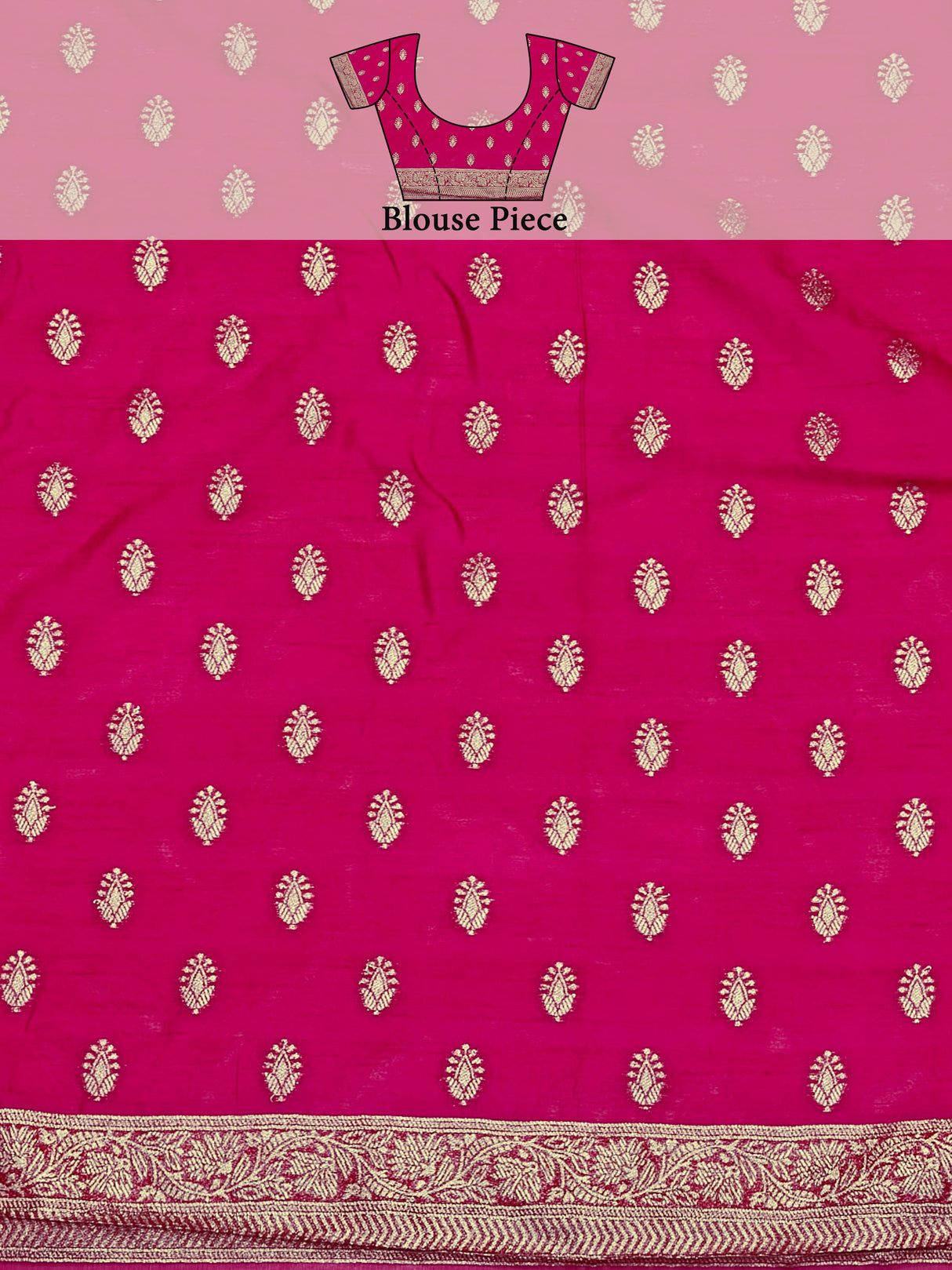 Mimosa Women's Woven Design Banarasi Organza Saree With Blouse Piece : SA00001160MR