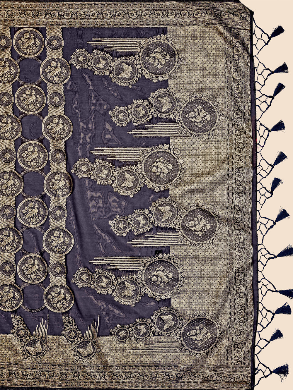 Mimosa Women's Woven Design Banarasi Organza Saree With Blouse Piece : SA00001160NV