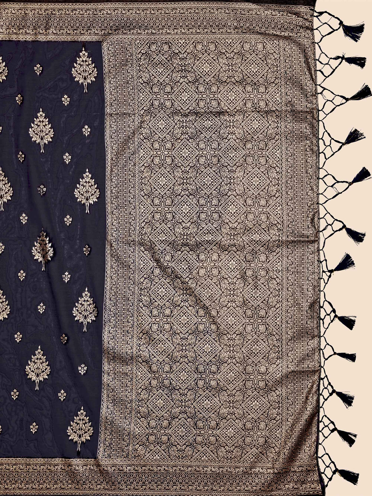 Mimosa Women's Woven Design Banarasi Organza Saree With Blouse Piece : SA00001161NV