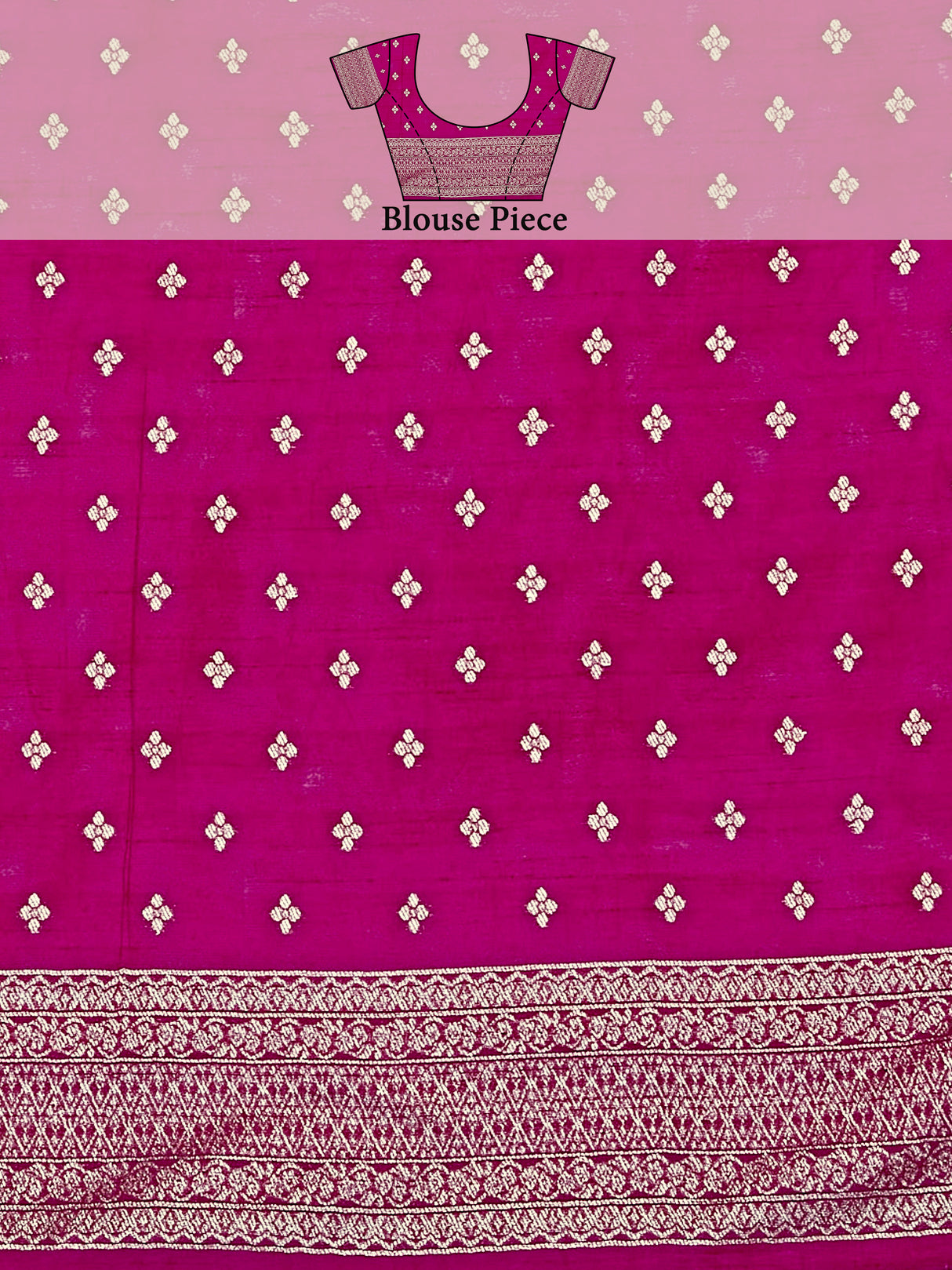 Mimosa Women's Woven Design Banarasi Organza Saree With Blouse Piece : SA00001161PNK