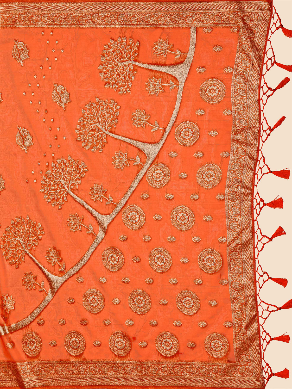 Mimosa Women's Woven Design Banarasi Organza Saree With Blouse Piece : SA00001162PC