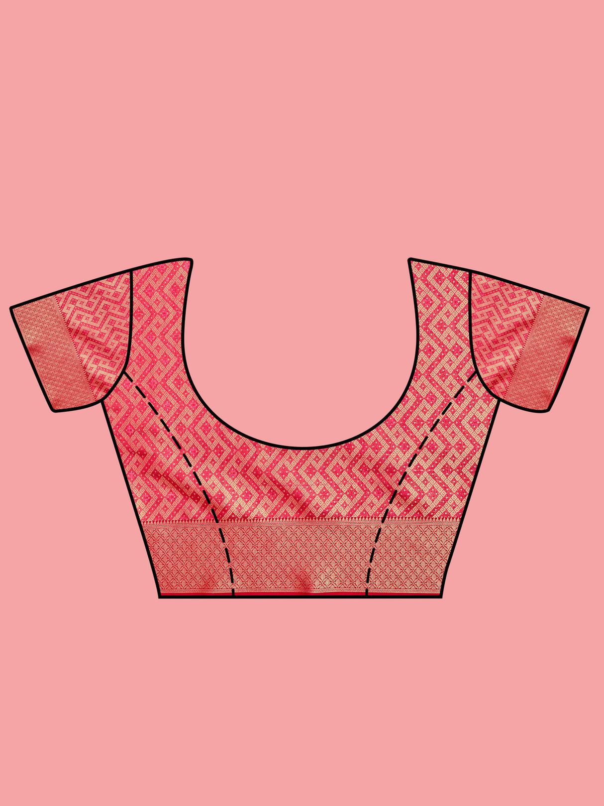 Mimosa Women's Woven Design Banarasi Art Silk Saree With Blouse Piece : SA00001211GDFREE