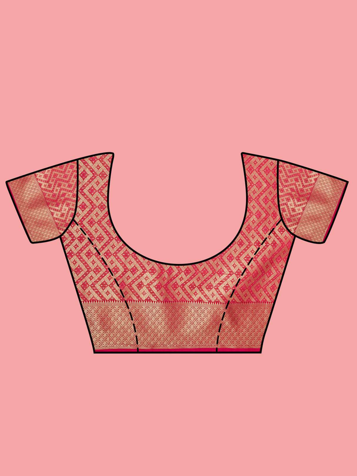 Mimosa Women's Woven Design Banarasi Art Silk Saree With Blouse Piece : SA00001211LRFREE