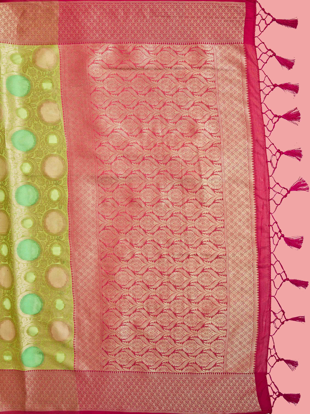 Mimosa Women's Woven Design Banarasi Art Silk Saree With Blouse Piece : SA00001211LRFREE