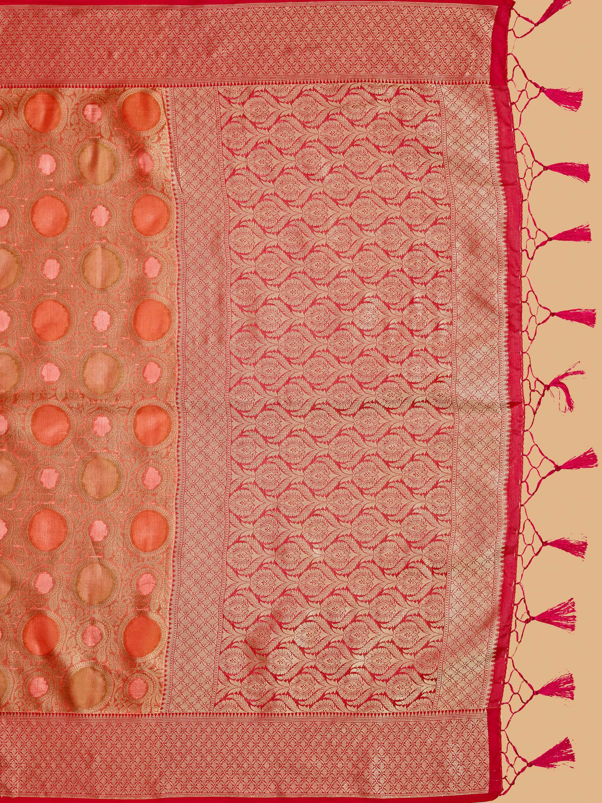 Mimosa Women's Woven Design Banarasi Art Silk Saree With Blouse Piece : SA00001211PNKFREE