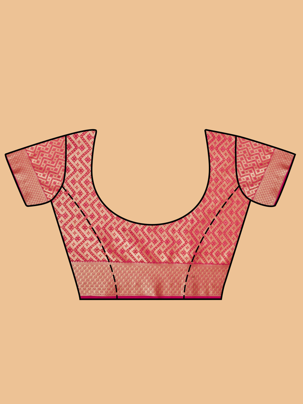 Mimosa Women's Woven Design Banarasi Art Silk Saree With Blouse Piece : SA00001211RMFREE