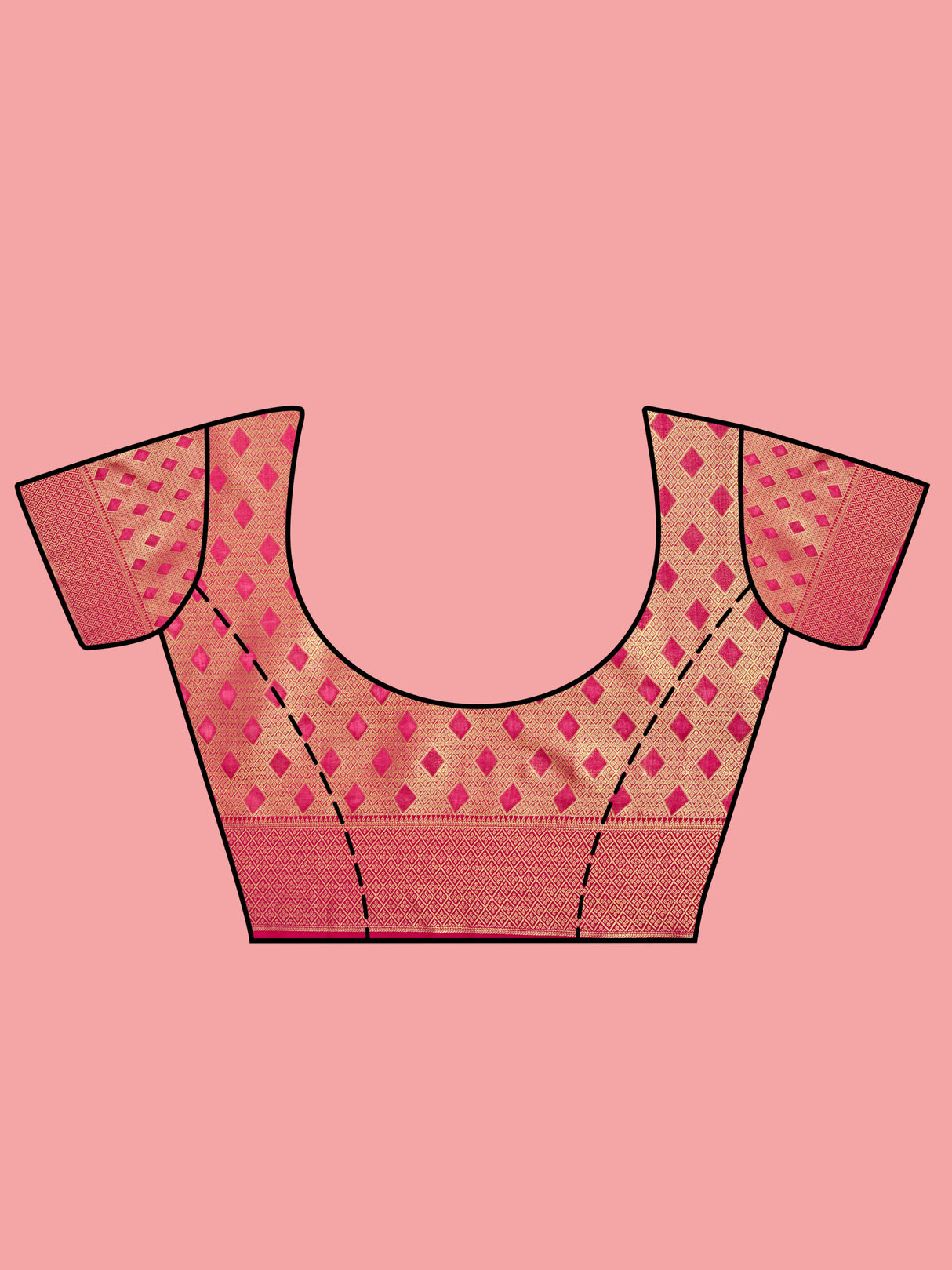 Mimosa Women's Woven Design Banarasi Art Silk Saree With Blouse Piece : SA00001212GDFREE