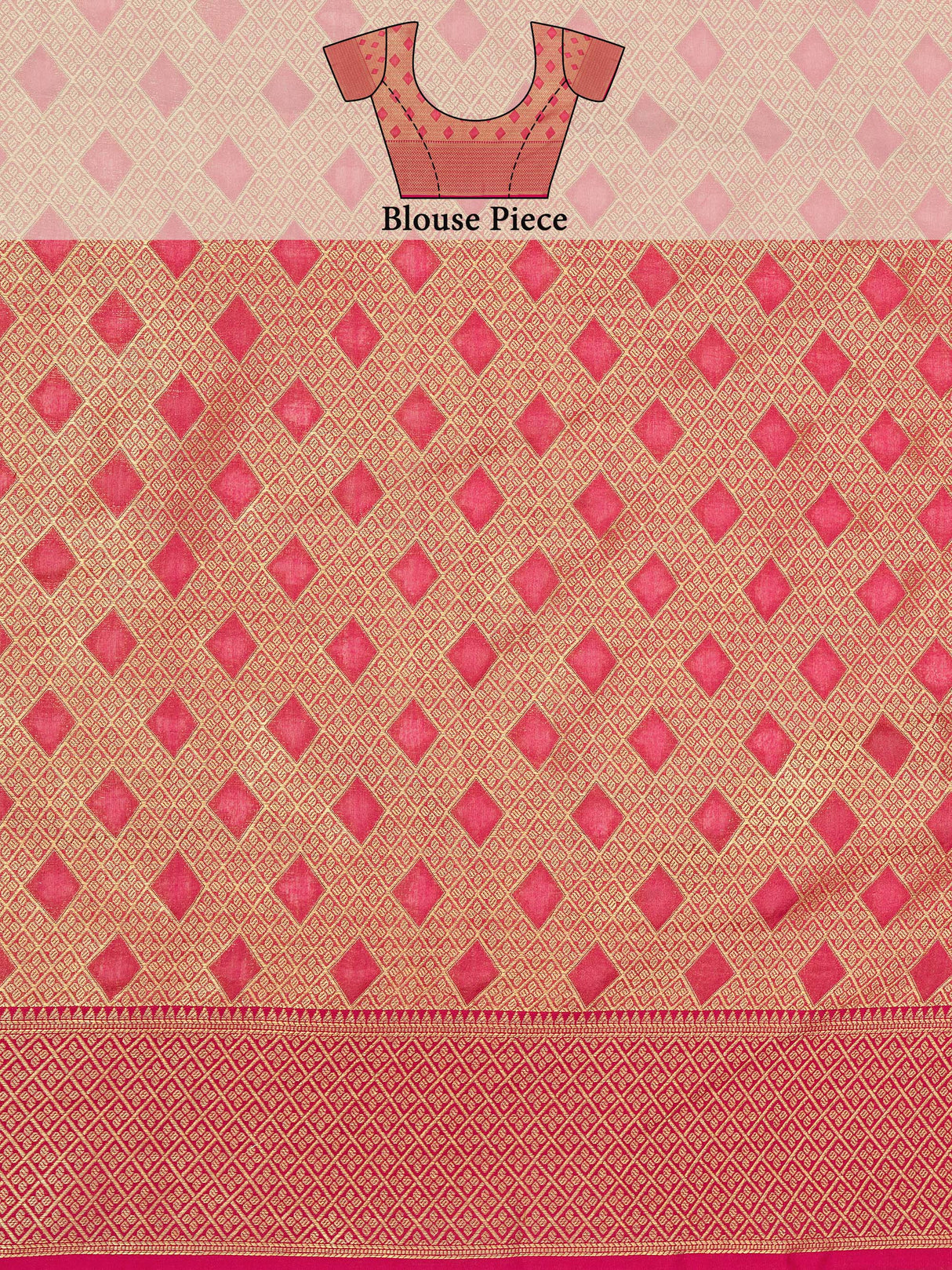 Mimosa Women's Woven Design Banarasi Art Silk Saree With Blouse Piece : SA00001212TSFREE