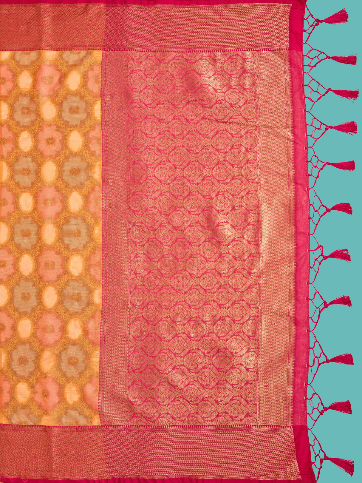 Mimosa Women's Woven Design Banarasi Art Silk Saree With Blouse Piece : SA00001213PCFREE