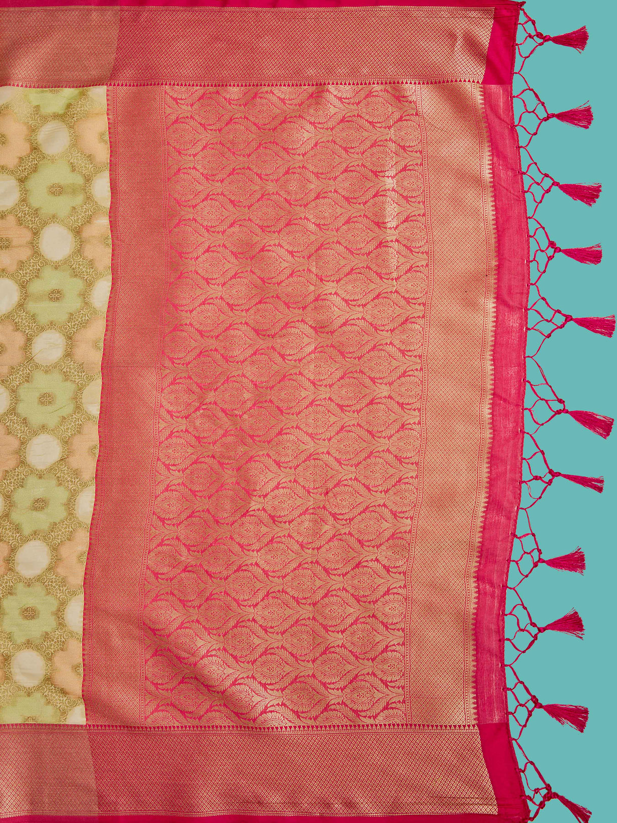 Mimosa Women's Woven Design Banarasi Art Silk Saree With Blouse Piece : SA00001213TSFREE